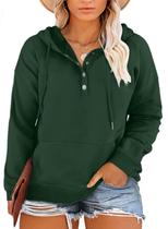 Moletom feminino Eytino plus size de manga comprida verde 209