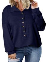 Moletom feminino Eytino plus size, gola de outono, 5X Sail