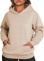 Moletom feminino Eytino, tamanho grande, manga comprida, 1x cáqui Moletom feminino Eytino, tamanho grande, manga comprida, 1x cáqui