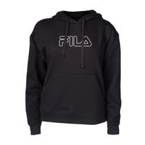 Moletom Feminino Fila Outline Winter Capuz Comfort Preto Moletom Feminino Fila Outline Winter Capuz Comfort Preto