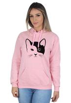 moletom com capuzs for cat lovers