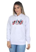 Moletom Feminino Flanelado Blusa de Frio Casual Bronx