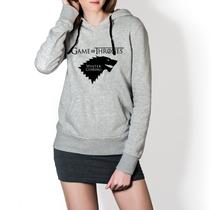 Moletom Feminino Game Of Thrones - Cinza Moletom Feminino Game Of Thrones - Cinza