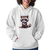 Moletom Feminino Guaxinim Fofinho - Foca na Moda