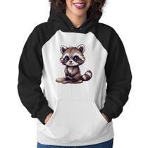 Moletom Feminino Guaxinim Fofinho - Foca na Moda