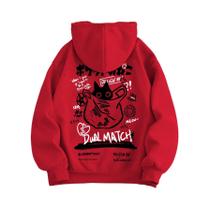Moletom Feminino Harajuku Com Estampa De Gato Fofo, Casual E Solto, Com Bolsos Para O Outono Moletom Feminino Harajuku Com Estampa De Gato Fofo, Casual E Solto, Com Bolsos Para O Outono