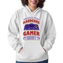 Moletom Feminino Hardcore Gamer - Foca na Moda Moletom Feminino Hardcore Gamer - Foca na Moda