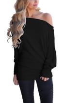 Moletom feminino INFITTY, sem ombros, preto, tamanho L Moletom feminino INFITTY, sem ombros, preto, tamanho L