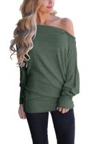 Moletom feminino INFITTY, sem ombros, verde, GG Moletom feminino INFITTY, sem ombros, verde, GG