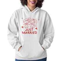 Moletom Feminino Just Married - Foca na Moda