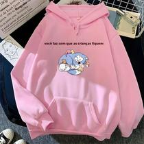 Moletom Feminino Kawaii Harajuku Com Estampa Gráfica, Suéter De Inverno Estilo Streetwear, Pulôver
