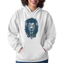 Moletom Feminino Leão Reggae - Foca na Moda Moletom Feminino Leão Reggae - Foca na Moda