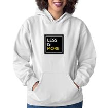 Moletom Feminino Less is More - Foca na Moda Moletom Feminino Less is More - Foca na Moda