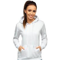 Moletom Feminino Liso Abrigo Blusa Moleton Casaco com Capuz