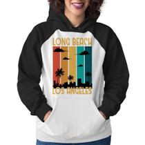 Moletom Feminino Long Beach Los Angeles - Foca na Moda