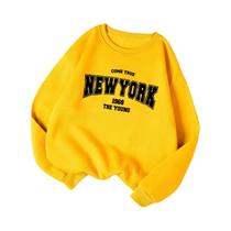 Moletom Feminino Macio E Respirável Com Gola Redonda Solta Nova York 1968 Com Estampa De Letras