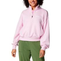 Moletom Feminino Marble Canyon French Terry Quarter Zip Rosa - Columbia