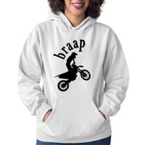 Moletom Feminino Motocross Braap - Foca na Moda