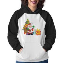 Moletom Feminino Natal Papai Noel - Foca na Moda Moletom Feminino Natal Papai Noel - Foca na Moda