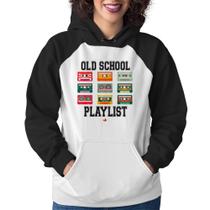 Moletom Feminino Old School Playlist - Foca na Moda Moletom Feminino Old School Playlist - Foca na Moda
