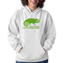 Moletom Feminino openSUSE Linux Logo - Foca na Moda