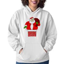 Moletom Feminino Papai Noel Chaminé - Foca na Moda Moletom Feminino Papai Noel Chaminé - Foca na Moda