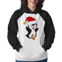 Moletom Feminino Pinguim Noel - Foca na Moda Moletom Feminino Pinguim Noel - Foca na Moda
