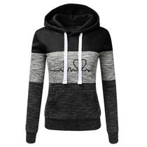 Moletom Feminino Quente De Lã Com Capuz Slim Fit Manga Comprida Casual Outono Inverno Ao Ar Livre