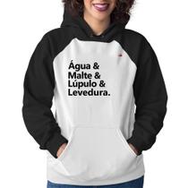 Moletom Feminino Receita Cerveja - Foca na Moda