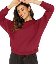 Moletom Feminino Recortes Rovitex Vermelho