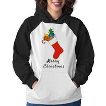 Moletom Feminino Socket Merry Christmas - Foca na Moda Moletom Feminino Socket Merry Christmas - Foca na Moda
