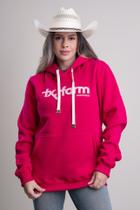 Moletom Feminino Texas Farm - Mtf015 - Rosa Magenta/ Rosa Bebe P