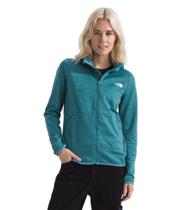 Moletom feminino THE NORTH FACE com capuz Canyonlands com zíper completo (tamanho padrão e plus size) sem PFAS, azul algas, urze, GG