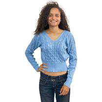Moletom Feminino Tumblr Liso Cropped Manga Longa Blusa Frio 275