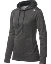 Moletom Feminino TYR com Capuz Pullover 100% Poliéster com Bolso Canguru para Pós-Treino