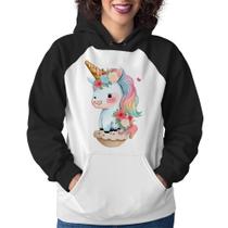 Moletom Feminino Unicórnio Bebê - Foca na Moda