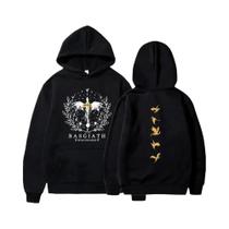Moletom Feminino Vintage Gótico Com Capuz Estampa Fourth Wing 2025 Casual Retrô Manga Longa