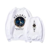 Moletom Feminino Vintage Velaris City of Starlight ACOTAR Night Court Com Estampa Gráfica