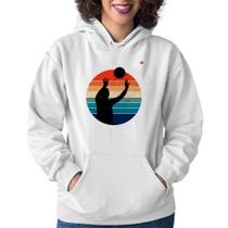 Moletom Feminino Vôlei Vintage Sunset - Foca na Moda