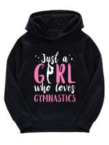Moletom feminino WDIRARA com estampa de desenho animado com capuz preto 8-9Y Moletom feminino WDIRARA com estampa de desenho animado com capuz preto 8-9Y