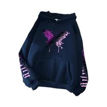 Moletom Feminino Y2K Estampado Com Capuz Casual E Moderno Para Todas as Estações Conforto Para Casa