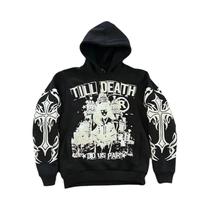 Moletom Feminino Y2K Harajuku Com Manga Longa E Estampa De Letras, Estilo Solto, Hip Hop Punk