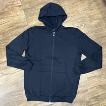 Moletom Fico Masculino Com Capuz E Zíper - Conforto Preto Moletom Fico Masculino Com Capuz E Zíper - Conforto Preto