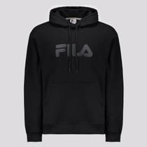 Moletom Fila Comfort Letter III Com Capuz Preto