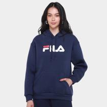Moletom Fila Comfort Letter Winter Com Capuz Feminino