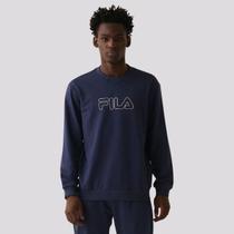 Moletom Fila Letter Outline Light Marinho Moletom Fila Letter Outline Light Marinho