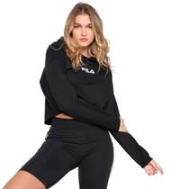 Moletom fila moletom com capuz cropped comfort easy f
