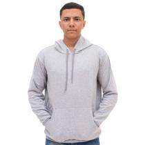 Moletom Flanelado Canguru Casaco de Frio Inverno Capuz Com Cordao Ajustavel e Bolso Quentinho Macio