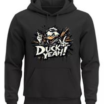 Moletom Flanelado Com capoz Personalizado Duck Yeah