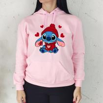 Moletom Flanelado Estampado Desenho Canguru Blusa Casaco Algodão Feminino e Masculino